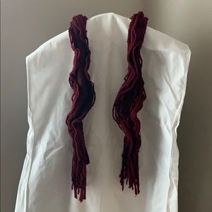 Burgundy scarf